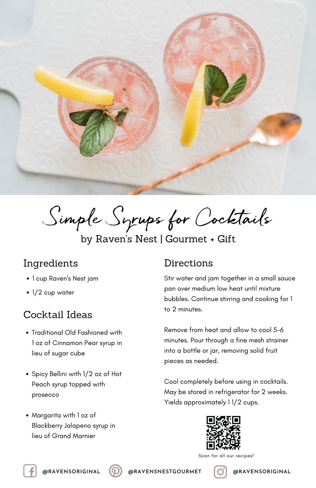 Recipe Cards Drinks (pack of 24)